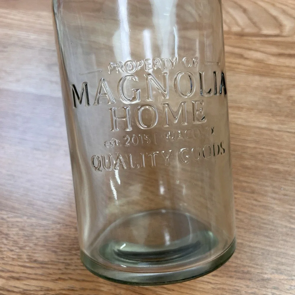 Magnolia Home Joanna Gaines Decorative Seltzer Bottle Clear 12.5